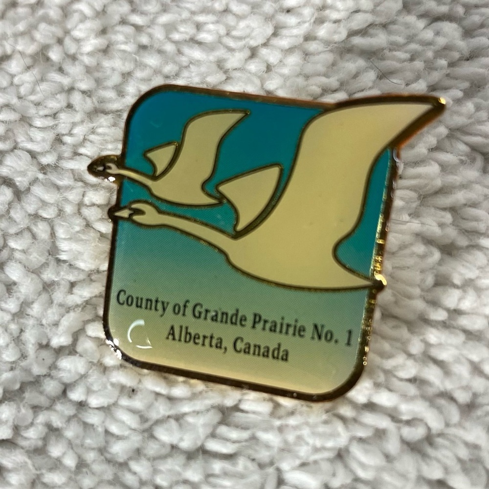 5/$35 Vintage County of Grande Prairie Souvenir Pin